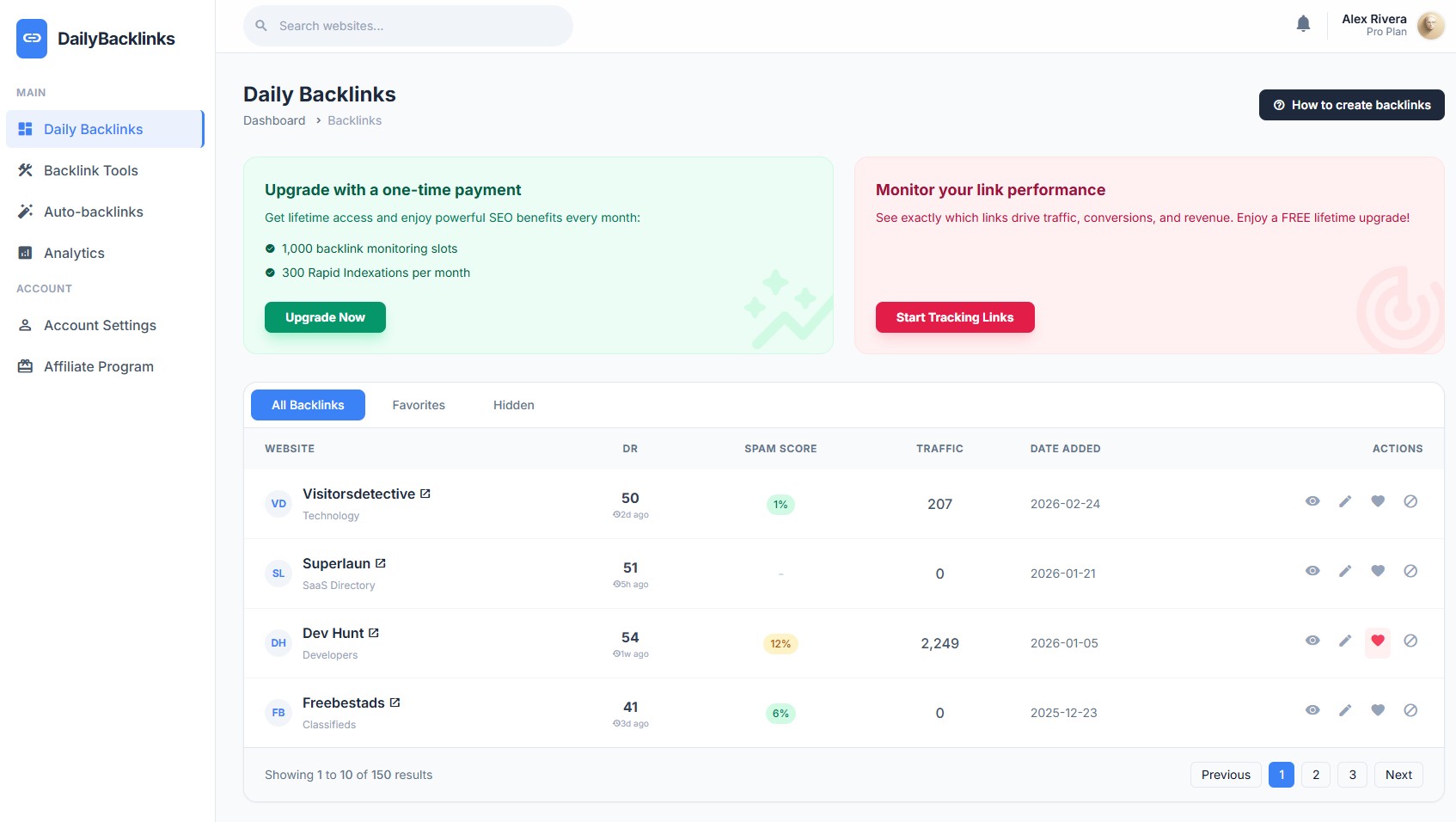 DailyBacklinks - Free Backlinks and Link Building Marketplace